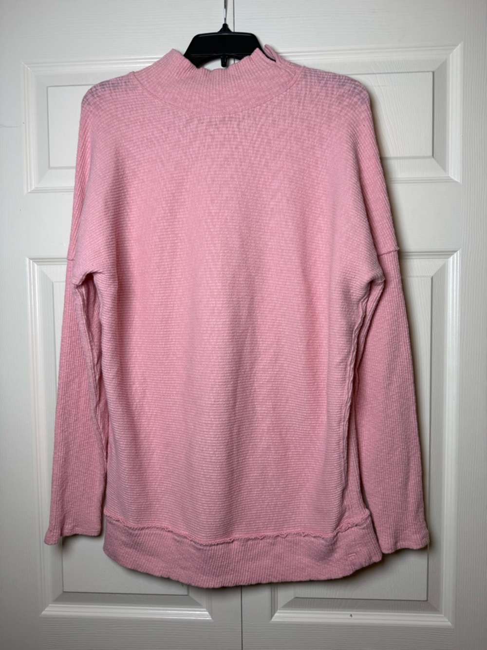 Free People Ribbed Knit Mock Neck Tunic Sweater